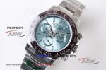 MR Factory Swiss 7750 Rolex Daytona 40MM Watches - 316L Stainless Steel Case Ice Blue Dial Coffee Ceramic Bezel